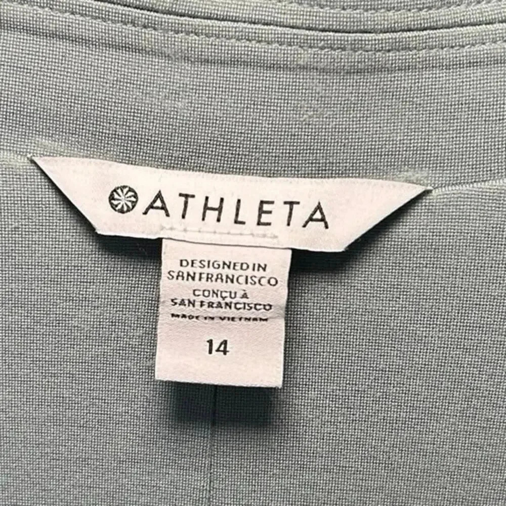 Athleta Women’s Eastbound Blazer Gray Green Size 14 - Picture 8 of 8